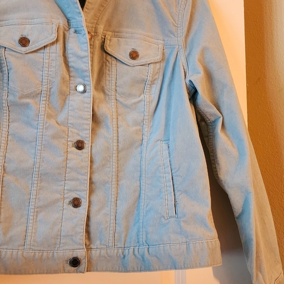 Baby blue courdoroy jacket - Picture 2 of 6